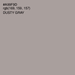 #A99F9D - Dusty Gray Color Image